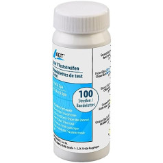 AGT Litmus Paper Pool: Set of 100 6-in-1 Water Test Strips Tests 6 Parameters (pH Indicator Pool)