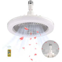 Ventilatora lampa E27, griestu ventilators ar apgaismojumu 30 W, griestu ventilators ar gaismu, lampa ar ventilatoru, griestu ventilators ar tālvadības pulti, griestu ventilators ar apgaismojumu un tālvadības pulti Kluss