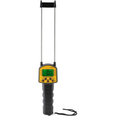 AR991 Digital Grain Moisture Meter Water Content Analyzer with LCD Display and Double Rod Steel Probe for Soy Peanut Rice Corn Wheat