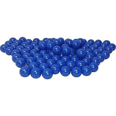 100 Organic Ball Pit Balls Made from Renewable Sugarcane Raw Materials (7 cm Diameter, Dark Blue 78)