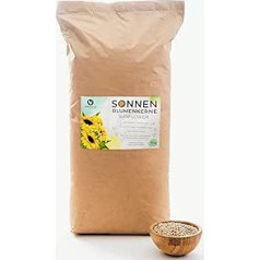 Venitera Sunflower Seeds Peeled 10 kg Fresh Bird Food Wild Birds All Year Round Feed - Natural Bird Food Sunflower Seeds Rich in Fats and Protein Rich