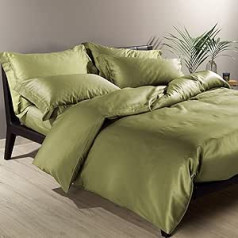 Caleffi Satin Green Cotton Satin dubultā segas pārvalks 74377