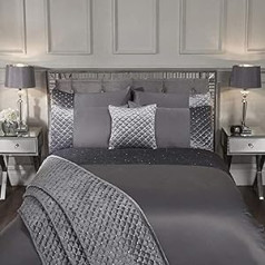 Emma Barclay Glamour_King_Duvet_Cover Segas pārvalka komplekts, sudraba, izmērs