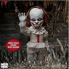 Stephen Kings Es MDS Mega Figure Sinister Pennywise ar Sound White/Red Plastic Ražotājs: NECA