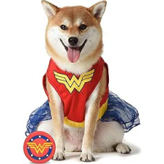 DC Wonder Woman Dog Costume Large | Best DC Wonder Woman Halloween Costume for Large Dogs | Official Wonder Woman Dog Costume for Pets Halloween Dog Halloween Costume