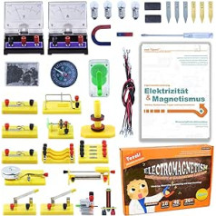 Teenii STEM Physics Electricity and Magnetism Experiment Science Lab Basic Circuits Starter Kit for Children, Junior, Senior High School Students Electromagnetism