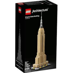 LEGO 21046 Architecture Empire State Building, Modellbausatz von New York, ideāls jugendliche und Erwachsene als Set zum Stressabbau