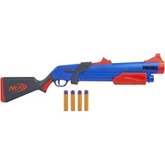 Hasbro Nerf Fortnite Pump SG Blaster — Pump Action Mega Dart Blaster — Aizmugurējais iekrāvējs — 4 Nerf Mega Šautriņas — Bērniem, pusaudžiem un pieaugušajiem