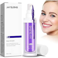 Whaline Purple Teeth Whitening Toothpaste, V34 Colour Corrector Serum Purple Toothpaste White Teeth Purple Toothpaste Teeth Whitening Toothpaste Removal of Stains Coffee, Smoking, Yellow Teeth, Glowing Smile