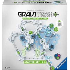 Ravensburger GraviTrax Power Starter Set XXL. Paplašināms Marble Run ar elektroniskiem elementiem un tālvadības pulti. Marmora skrējiens, izglītojoša rotaļlieta un celtniecības rotaļlieta bērniem no 8 gadiem