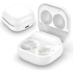 Inatlants Wired Charging Case Compatible with Samsung Galaxy Buds 2, Replacement Charger Docking Station for Galaxy Buds 2 Bluetooth Earbuds (White)