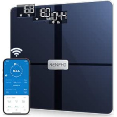 Renpho WiFi Smart Scales Bluetooth ķermeņa tauku svari ar ķermeņa tauku un muskuļu masu, bezvadu ķermeņa analīzi un monitoriem 13 ķermeņa vērtības jūsu veselībai