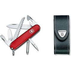 Victorinox Hiker Pocket Knife 13 Functions Wood Saw Phillips Screwdriver Toothpick Red