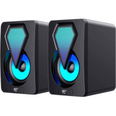 Havit SK210mini PRO computer speakers 2.0 RGB (black)