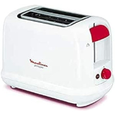 Moulinex Principio Toaster mit 2 Schlitzen, 850 W, Temperaturregler mit 7 Position, Kunststoff, 1 Liter, Weiß