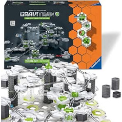 Ravensburger GraviTrax PRO motīvu komplekts Extreme Interactive Marble Run System, celtniecības rotaļlieta no 8 gadiem. Var kombinēt ar visām GraviTrax produktu līnijām, starteru komplektiem, pagarinājumiem un elementiem.