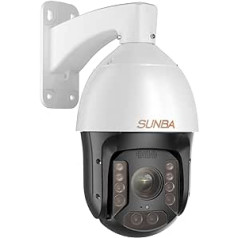 SUNBA PoE+ PTZ Outdoor Camera, 36x Optical Zoom, 5MP Dome Surveillance Camera, Infrared Night Vision with Long Range up to 450 m (P636 V2, Performance Series)