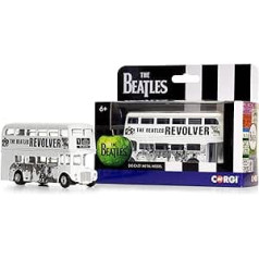 Corgi CC82340 The Beatles — Londonas autobuss — Revolveris, balts/melns
