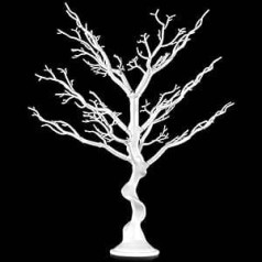 Sziqiqi Artificial Decorative Tree Wishing Tree for Tables Wedding Party, Perfect for Easter, Thanksgiving, Home, Festival, Party, Christmas, Wedding, Reception Table Decoration, White