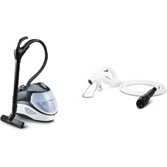 POLTI PVEU0084 POLTI FAV 70 Steam Cleaner with Integrated Wet and Dry Vacuum Cleaner with Water Filter + Sani System Gun for Polti Vaporetto, Accessories for Steam Sanitisation of Surfaces