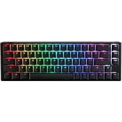 Ducky One 3 Classic Black/White SF Gaming Keyboard, RGB LED, MX-Red (US)