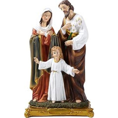 12 Inch Holy Family Statue Catholic Holy Family Mary Joseph and Standing Jesus Statue, Religious Gift, Holy Family, Suitable for Religious Decoration and Home Filling