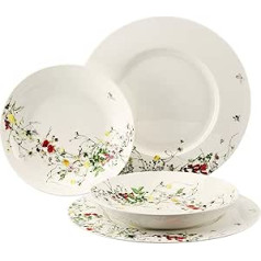 Rosenthal Brillance Fleurs Sauvages komplekts pa 4 ar karogu un kupejas šķīvi