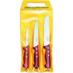 F. DICK Messer Set 3-teilig, Holzgriff (Ausbeinmesser 13 cm, Stechmesser 18 cm, Blockmesser 21 cm, HRC 56°) 81553000