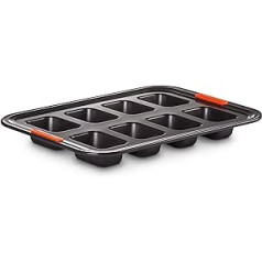 Le Creuset 8 Mini Loaf Tin nepiedegošs oglekļa tērauds 40 x 30 x 4,26 cm matēts melns 46015000010000