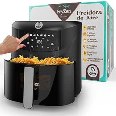 Juanita® Air Fryer 7,6L Airfryer 2000W Vintage Air Fryer 8 programmas Eļļas Fryzen Fryzen1 ar logu karstā gaisa fritieri ar LED skārienpaneļa nepiedegošo grozu un taimeri