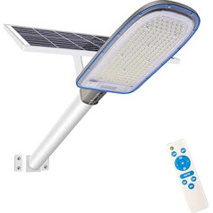 Ledmo 360 W Street Lamp Solar Street Lights Dusk to Dawn for Outdoor Use Solar Lights with Remote Control and Solar Panel Cool White 6000 K Solar Floodlights Waterproof IP65