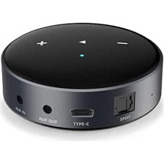 Wiim Mini Streamer Audio AirPlay 2 uztvērējs HiFi bezvadu, vairāku istabu stereo, priekšpastiprinātājs, darbojas ar Alexa un Siri balss palīgiem, augstas izšķirtspējas audio straumēšana no Spotify, Amazon Music un daudz kas cits
