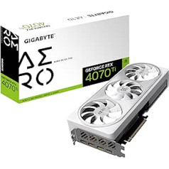 Gigabyte GeForce RTX 4070 Ti Aero OC (12 GB GDDR6X/PCI Express 4.0/MHz/21000MHz), melns