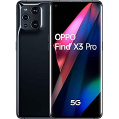 Oppo Find X3 Pro 256GB mobilais tālrunis melns spīdīgs melns Android 11 dubultā SIM karte 5991348