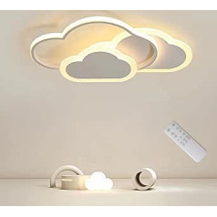 Blmyl LED Ceiling Light - 32 W Children's Room Lamp Ceiling, Creative Cloud Lamp, LED Lamps, Dimmable with Remote Control, 3000 K - 6000 K, 42 cm Ceiling Light LED for Living Room, Bedroom, Children's Room