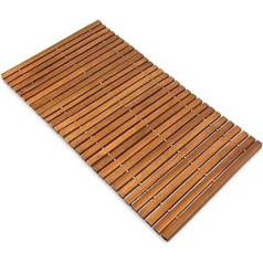 Deuba Acacia Wood Bath Mat - 80 cm x 50 cm - FSC® Certified