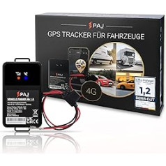 Paj Gps izsekotājs Vehicle Finder 4G 1.0 — tiešs savienojums ar 9–75 V transportlīdzekļa akumulatoru — GPS izsekotāja automašīna — fiksēts savienojuma vietrādis transportlīdzekļiem — autoparka pārvaldība autoparkam — GPS tr