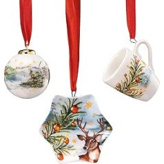 Hutschenreuther Collectable Series 2023 Am Weihnachtsbaum Mini Set of 3 Cups