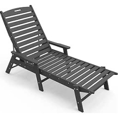 N&V HDPE sauļošanās krēsli polimēru sauļošanās krēsli, laikapstākļi, sveķu atpūtas krēsli
