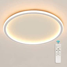 GaoHX 45 W LED griestu gaisma, īpaši plāns apaļš griestu apgaismojums, 3000 K/4000 K/6000 K, regulējami LED griestu lukturi ar tālvadības pulti priekš gaiteņa, viesistabas, bērnu istabas, virtuves, biroja vai