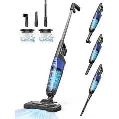 Aspiron Handle Vacuum Cleaner with Cable Handheld Vacuum Cleaner 600 W 20000 Pa Powerful Suction Power and 10 m Power Cord 5-in-1 Small Vacuum Cleaner with Filter Long Running Time for Hard Floors