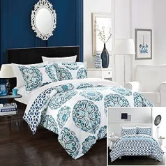 Chic Home Ibiza 2-piece Microfiber Blue segas komplekts - Twin