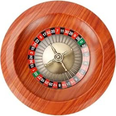 Amagogo Roulette-Tischspiel, 12 Zoll, lustig, tragbar, drehbares Spielrad, Plattenspieler, Tischspiele für Spiel, Geburtstag, Festival, Neujahr, Freizeit