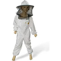 LYSON Bērnu uzvalks ar noņemamu cepuri, bērnu kombinezons ar plīvuru, aizsargapģērbs bērniem, biškopja kostīms, aizsardzība pret bitēm 158