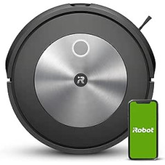 iRobot® Roomba® j7 WLAN robots putekļsūcējs ar kartēšanu un divām gumijas sukām visām grīdām - objektu noteikšana un izvairīšanās - mācās, kartē un pielāgojas jūsu mājām