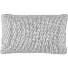 Marc O Polo trikotāžas dekoratīvais spilvens Plaids Nordic Knit Sudraba dekoratīvais spilvens 30 x 60 cm