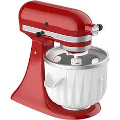 GVODE ledus veidotāja stiprinājums virtuves kombainam Kitchenaid, saldējuma un sorbeta želejas gatavotājam, piemērots Kitchenaid 4,5-5Qt statīva mikserim un 5-6-7Qt bļodu pacēlājam