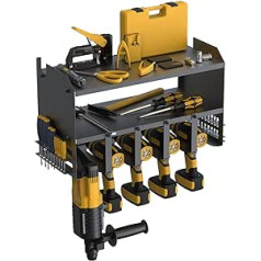 Simmpatuu instrumentu glabātuve, elektroinstrumentu organizatora glabāšana, sienas garāžas instrumentu plaukts, metāla instrumentu turētājs, instrumentu glabāšana un organizēšana