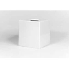 Mellcrest White Cube Tissue Box