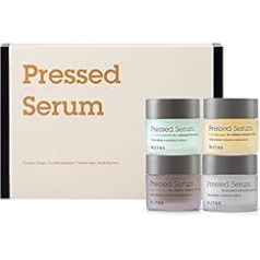 Blithe Pressed Serum Deluxe Collection Korean Skincare sejas serums — serumi pret novecošanos starojošai ādai, korejiešu kosmētikas dāvanu komplekts, ceļojuma izmērs (4 x 22 ml)